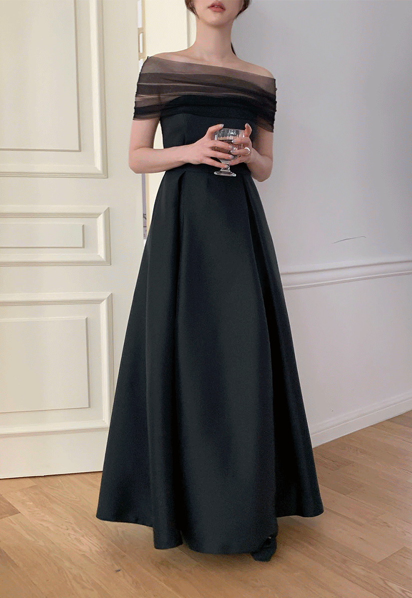 Black Top Long Dress