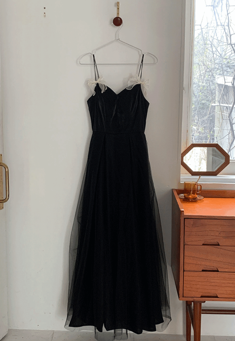 Easy Black Tulle Dress